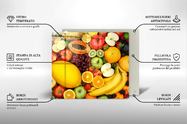 Kuchynská doska zo skla Zber ovocia