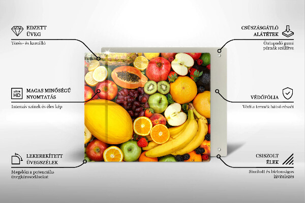 Kuchynská doska zo skla Zber ovocia