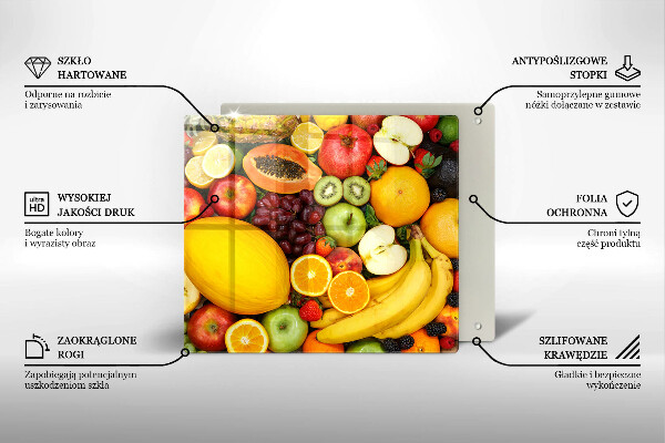Kuchynská doska zo skla Zber ovocia