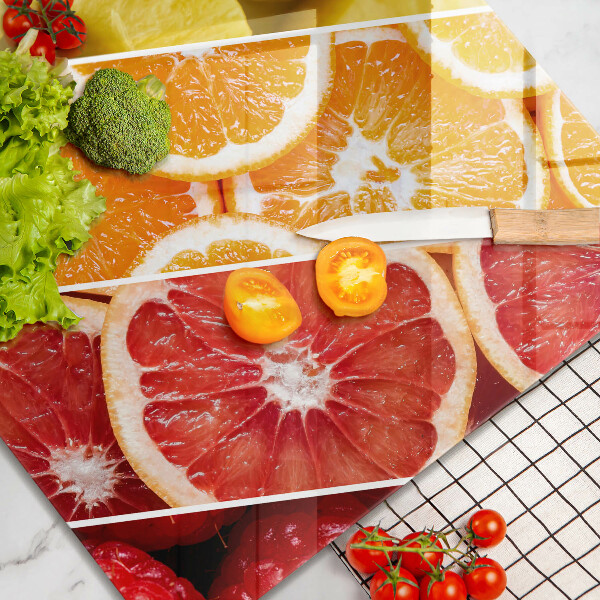 Sklenená doska na krájanie Farebné ovocie