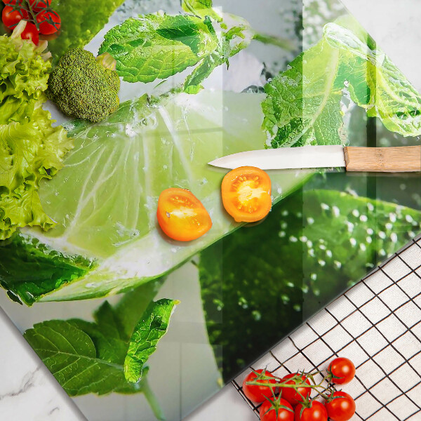 Sklenená doska na krájanie Voda s vápnom a ľadom