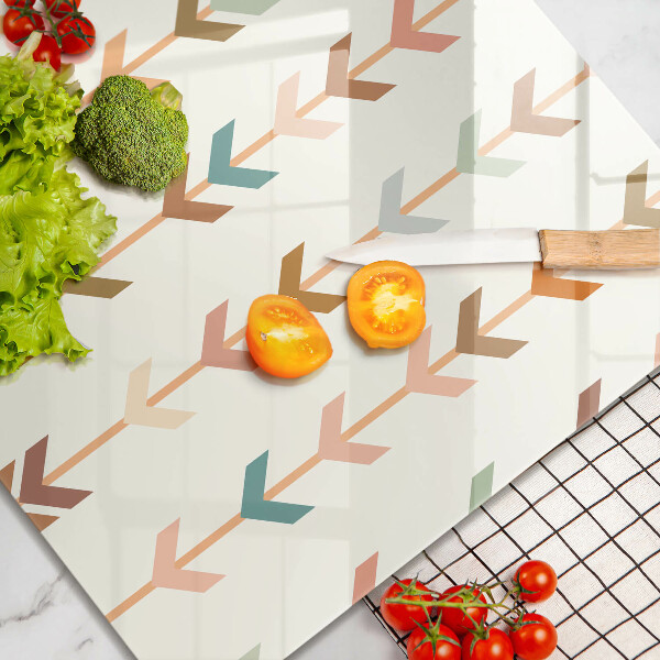 Sklenená doska na krájanie Geometrické prvky