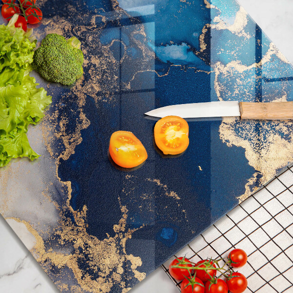 Sklenená doska na krájanie Mramorová abstrakcia