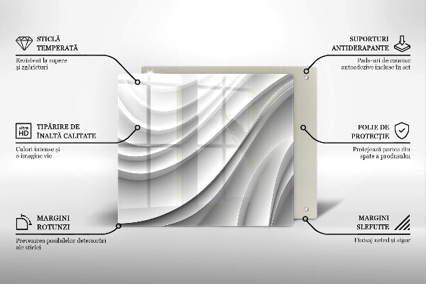 Sklenená doska na krájanie Geometrické čiary