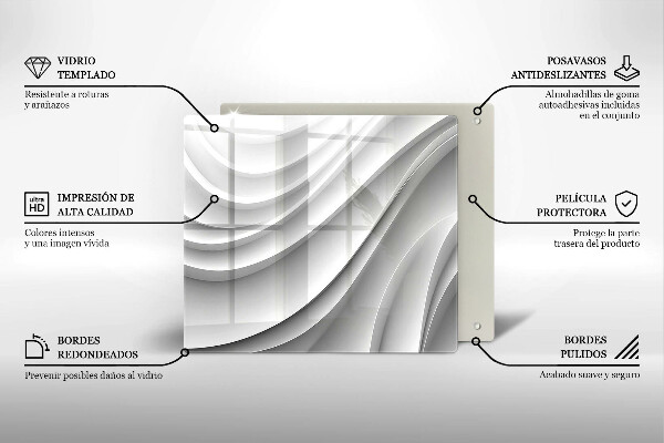 Sklenená doska na krájanie Geometrické čiary