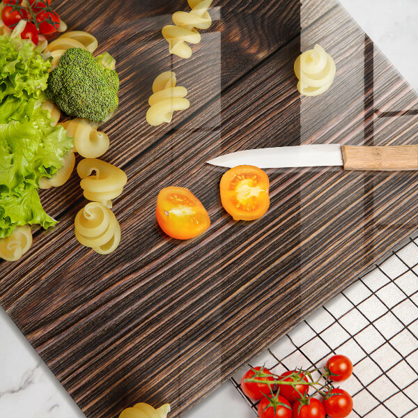 Sklenená doska na krájanie Cestoviny na stole