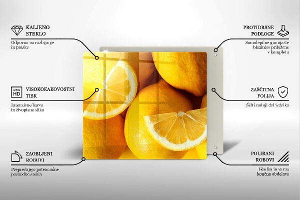 Sklenená doska na krájanie Šťavnaté citróny