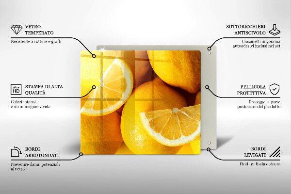 Sklenená doska na krájanie Šťavnaté citróny
