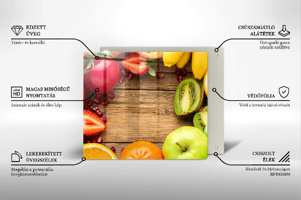 Sklenená doska na krájanie Čerstvé ovocie