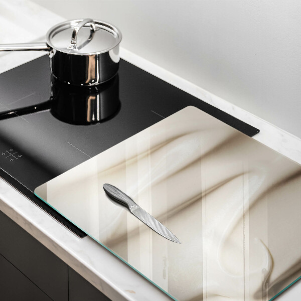 Sklenená doska na krájanie Krémová zmrzlina