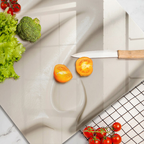 Sklenená doska na krájanie Krémová zmrzlina