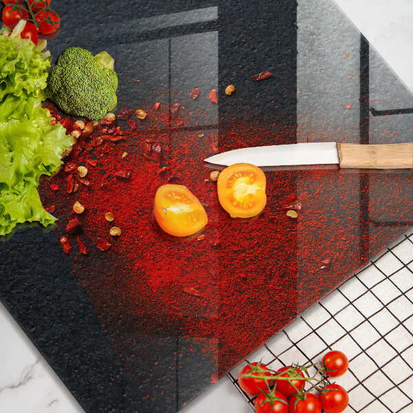 Sklenená doska na krájanie Čili paprička