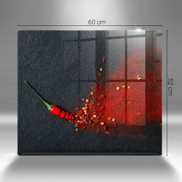 Sklenená doska na krájanie Čili paprička