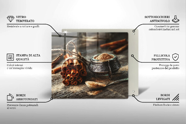 Sklenená doska na krájanie Vanilkové struky