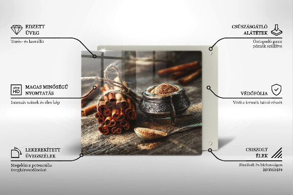 Sklenená doska na krájanie Vanilkové struky