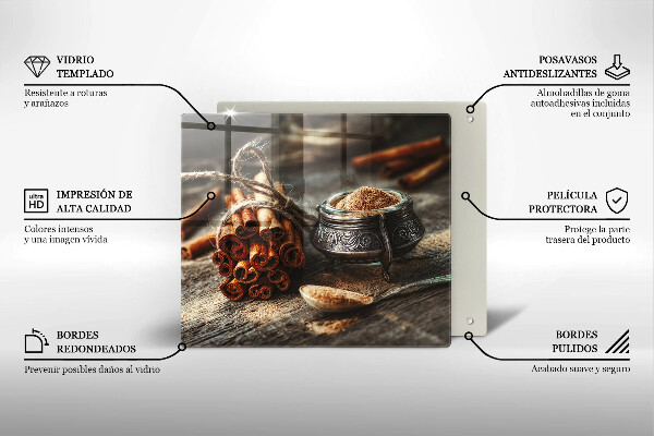 Sklenená doska na krájanie Vanilkové struky