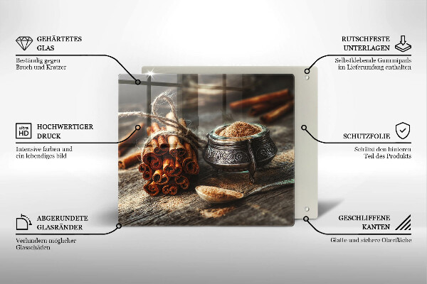 Sklenená doska na krájanie Vanilkové struky