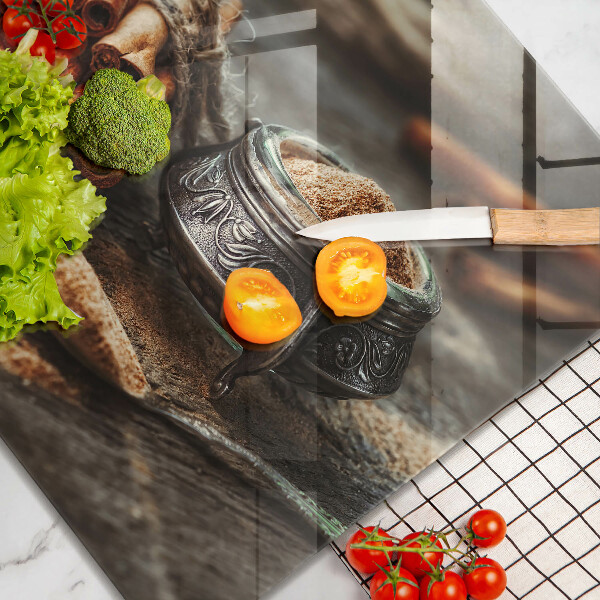 Sklenená doska na krájanie Vanilkové struky