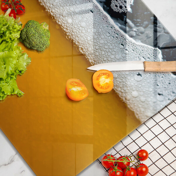 Sklenená doska na krájanie Pite pivnú penu