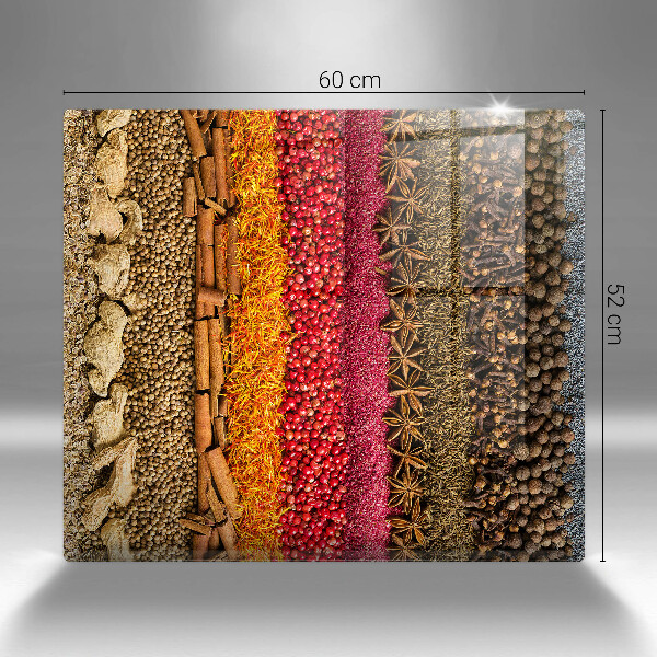 Sklenená doska na krájanie Farebné korenie