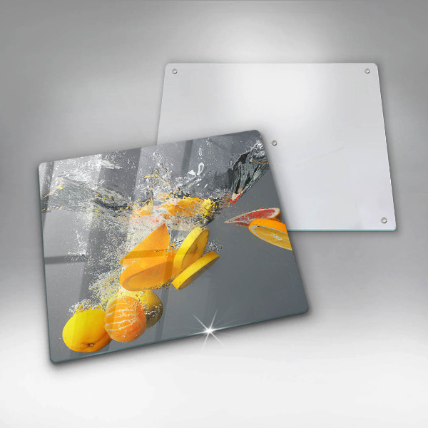 Sklenená doska na krájanie Citróny vo vode