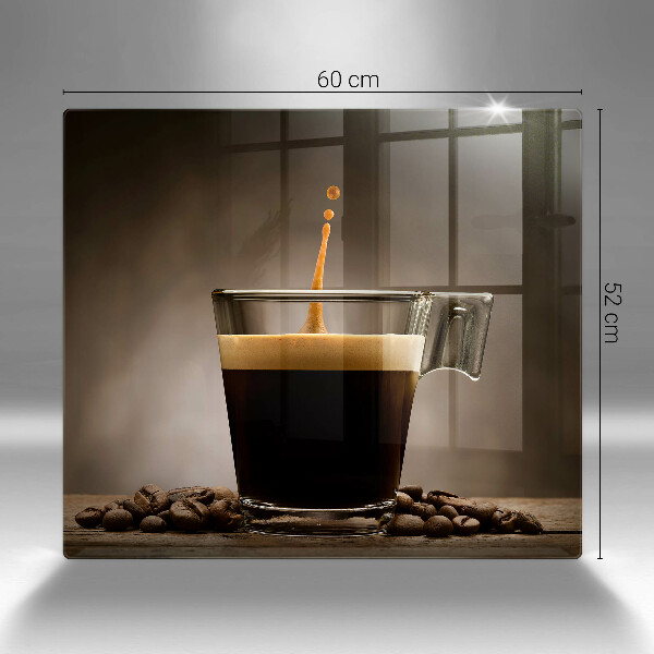 Sklenená doska na krájanie Sklo a kávové zrná