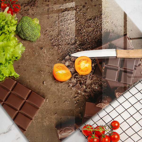 Sklenená doska na krájanie Čokoládové sladkosti