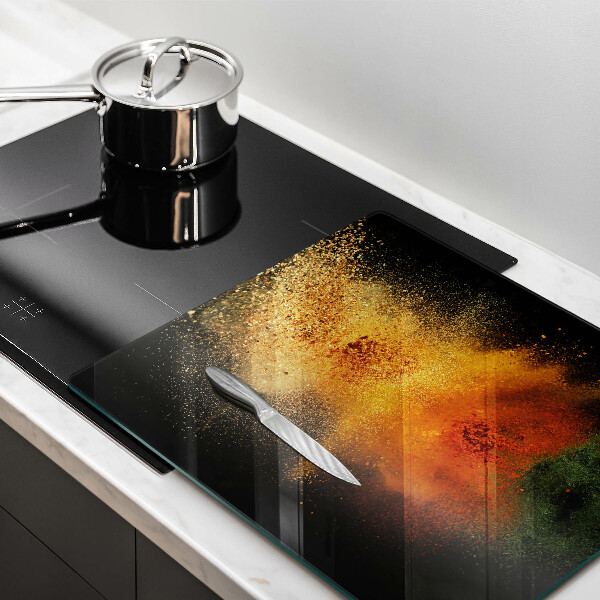 Sklenená doska na krájanie Farebné korenie