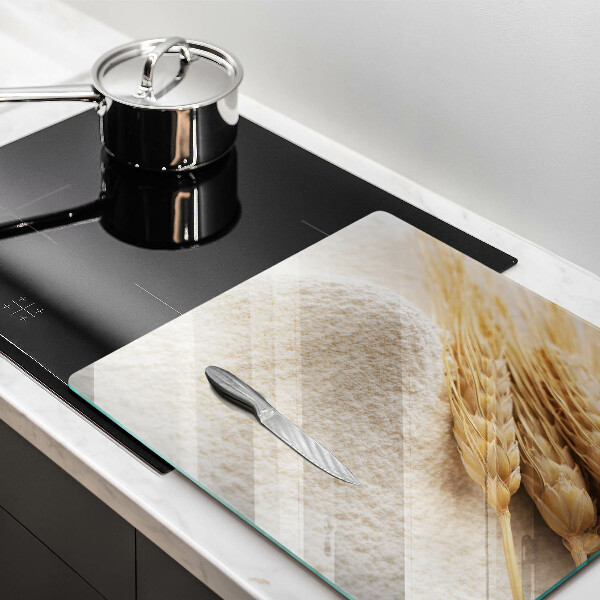 Sklenená doska na krájanie Múka a obilné klasy