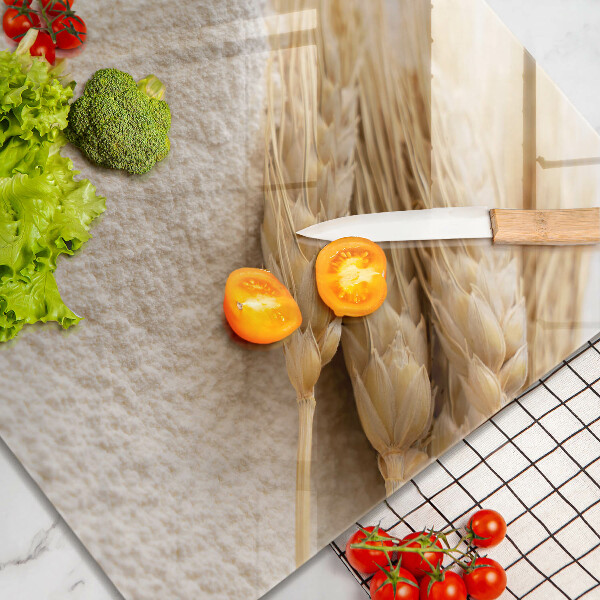 Sklenená doska na krájanie Múka a obilné klasy