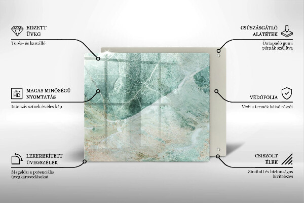 Sklenená doska na krájanie Kamenná štruktúra