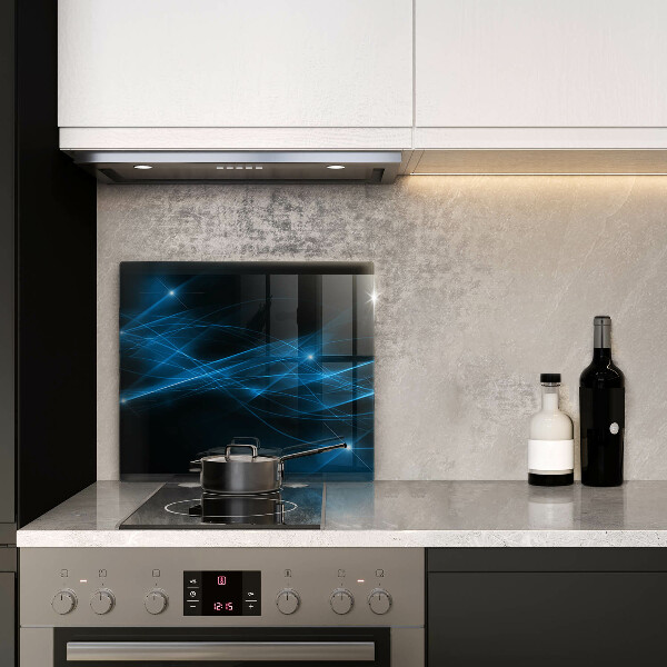 Sklenená doska na krájanie Abstraktný modrý dym