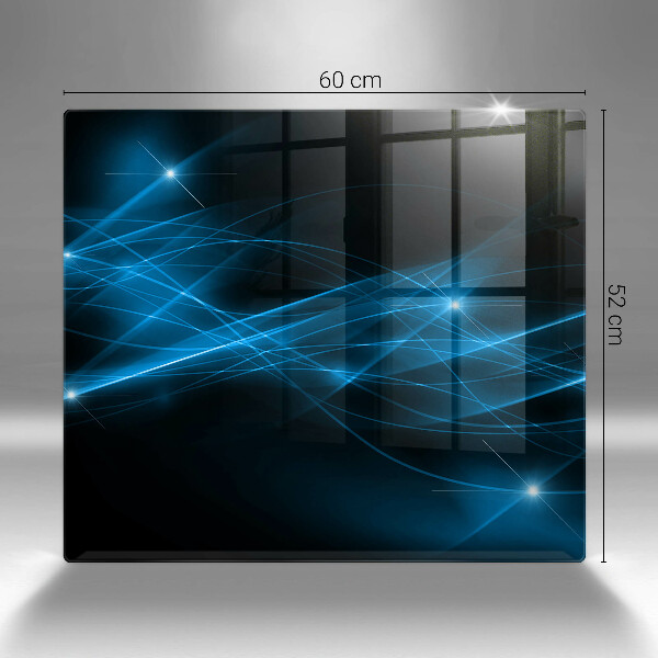 Sklenená doska na krájanie Abstraktný modrý dym