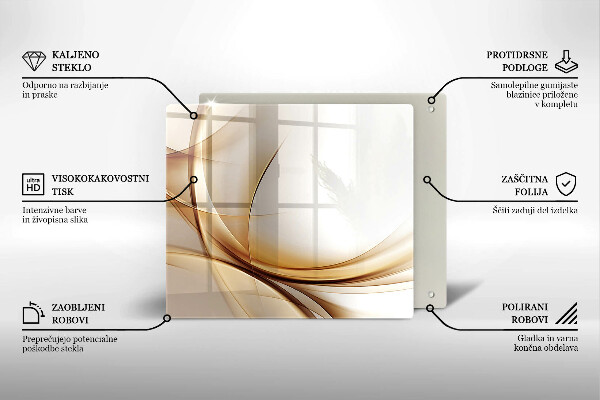 Sklenená doska na krájanie Abstraktné tvary