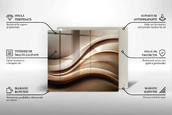 Sklenená doska na krájanie Abstrakcia jemné línie