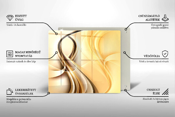 Sklenená doska na krájanie Abstrakcia dymu