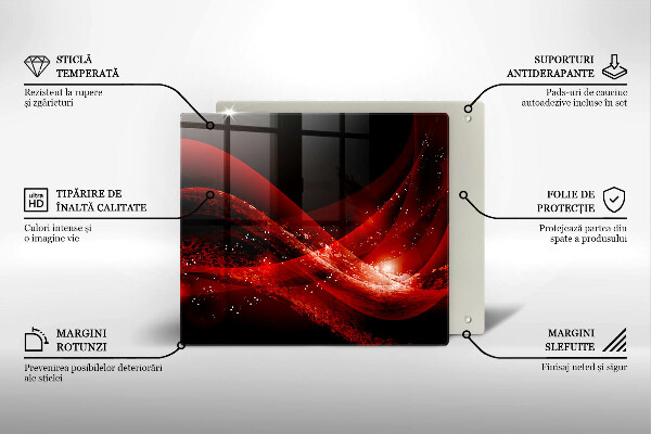 Sklenená doska na krájanie Moderná abstrakcia