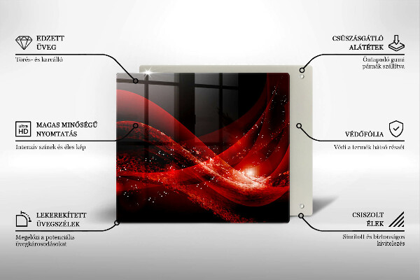 Sklenená doska na krájanie Moderná abstrakcia