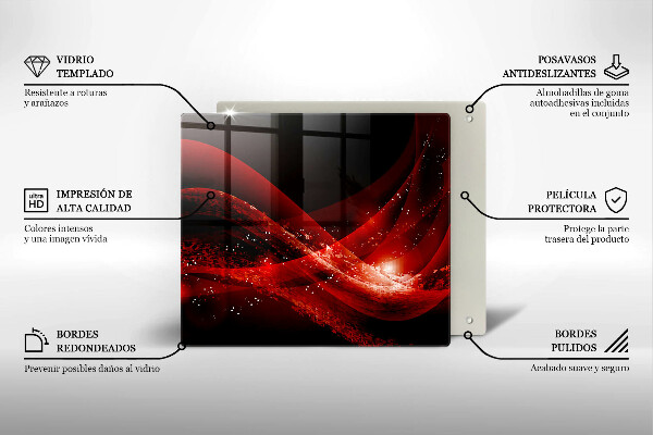 Sklenená doska na krájanie Moderná abstrakcia