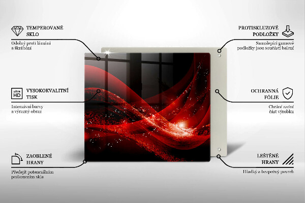 Sklenená doska na krájanie Moderná abstrakcia