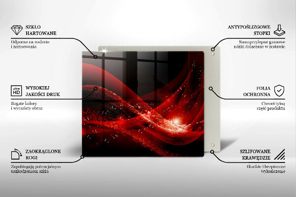 Sklenená doska na krájanie Moderná abstrakcia