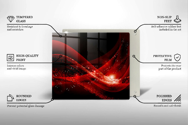 Sklenená doska na krájanie Moderná abstrakcia