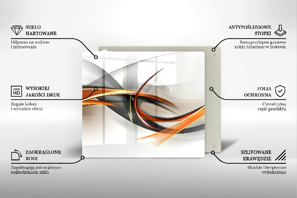 Sklenená doska na krájanie Moderné tvary