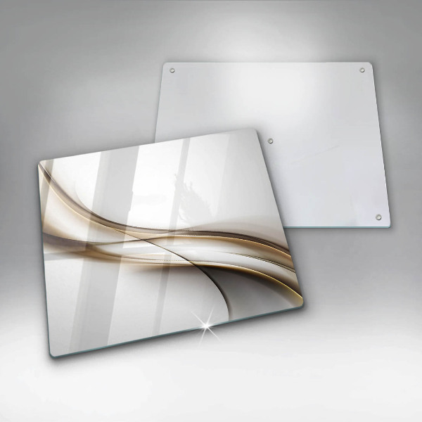 Sklenená doska na krájanie Mäkké línie abstrakcie