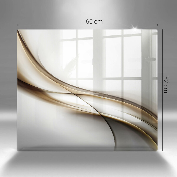 Sklenená doska na krájanie Mäkké línie abstrakcie