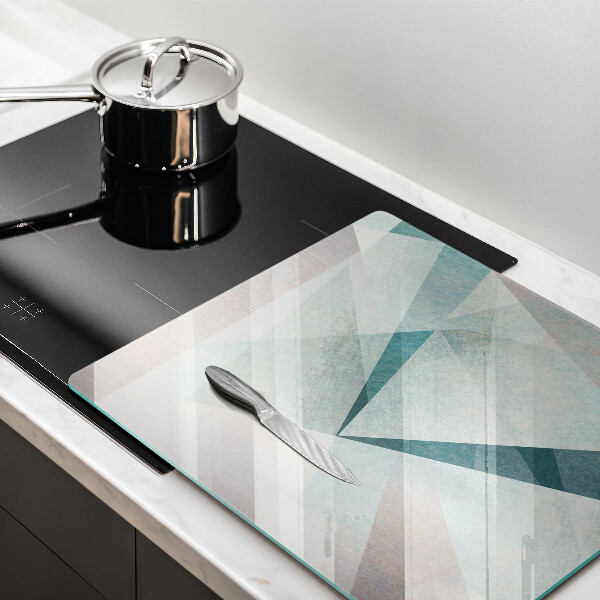 Sklenená doska na krájanie Ostrá abstrakcia