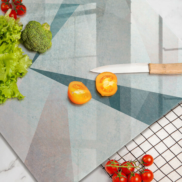 Sklenená doska na krájanie Ostrá abstrakcia