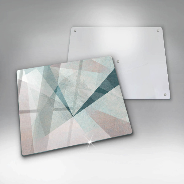 Sklenená doska na krájanie Ostrá abstrakcia