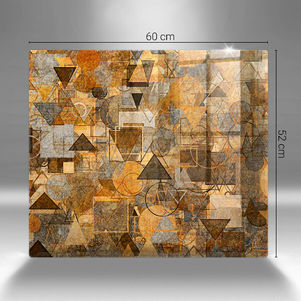 Sklenená doska na krájanie Bezšvový vzor geometrických útvarov