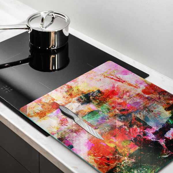 Sklenená doska na krájanie Maľovanie abstrakcie
